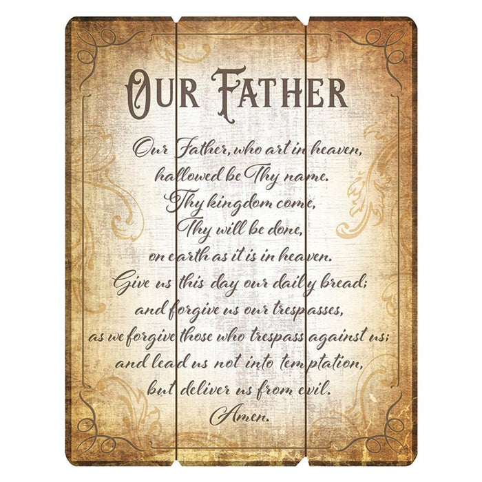 The Lord'S Prayer Wood Pallet Wall Plaque