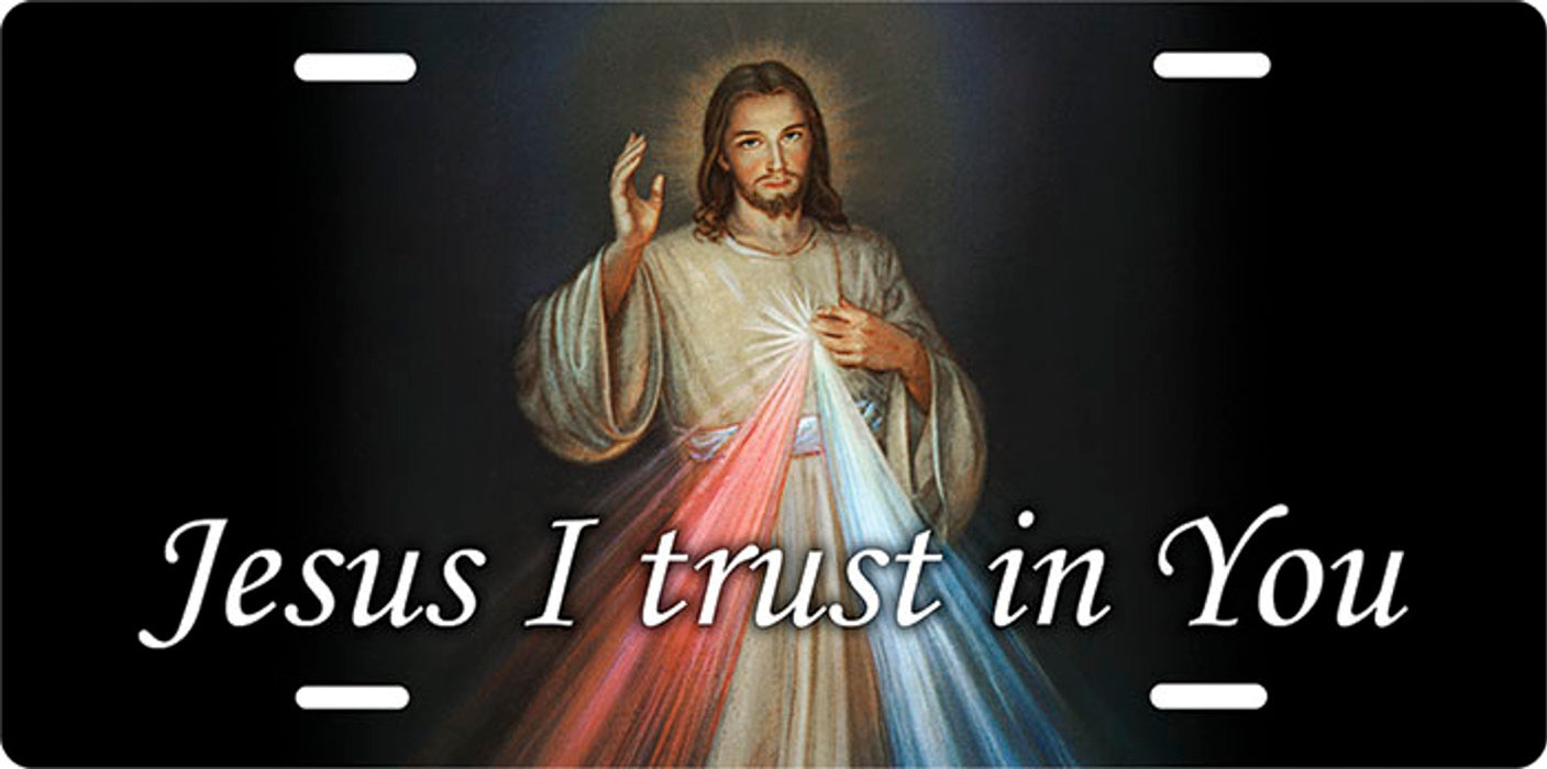 Divine Mercy License Plate