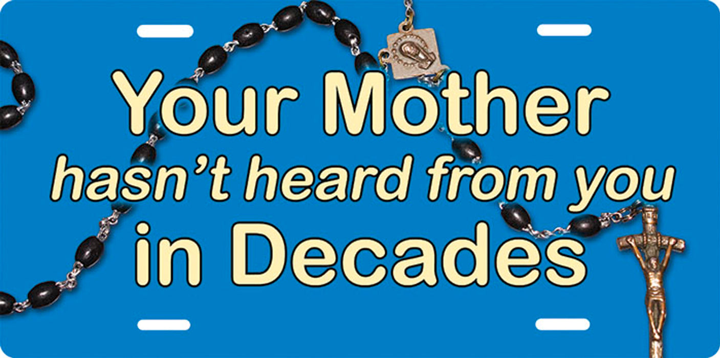 Rosary Decades License Plate