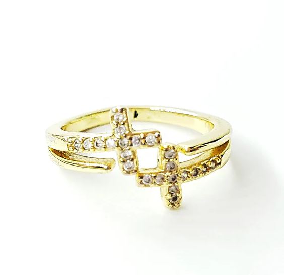 Prayers & Petitions Ring in Gold Size 6-8 Adjustable
