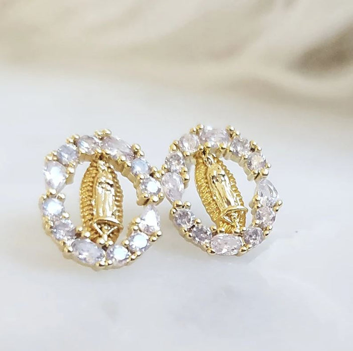 Queen of Heaven Earrings Clear