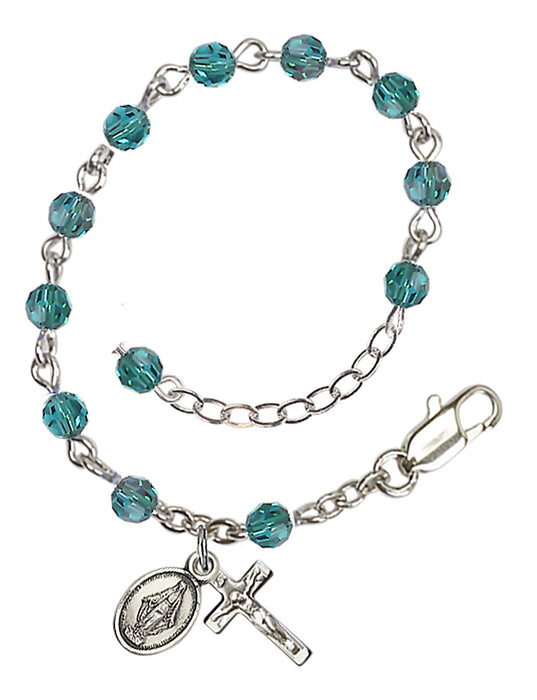 CHILD ROSARY BRACELET - ZIRCON - SWAROVSKI CRYSTAL