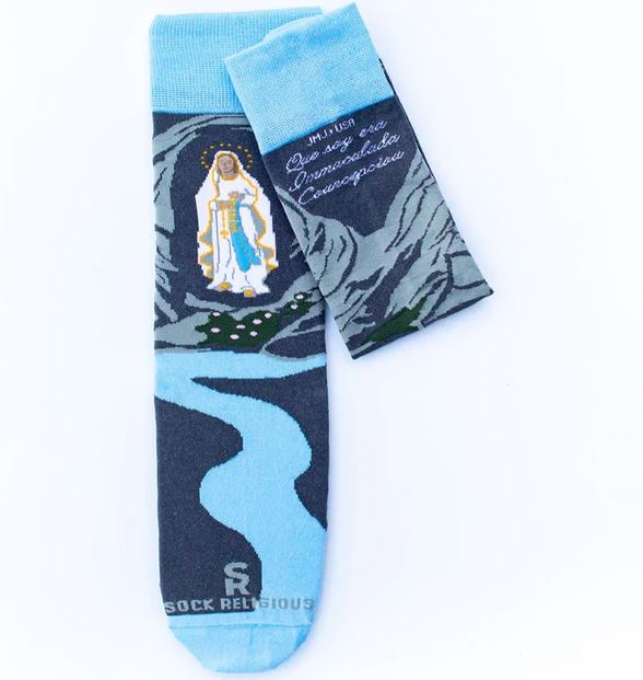 Our Lady of Lourdes Adult Socks