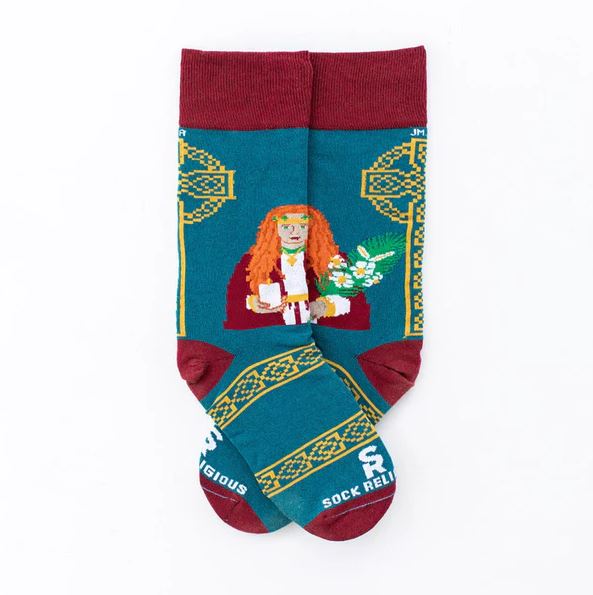 St Dymphna Adult Socks