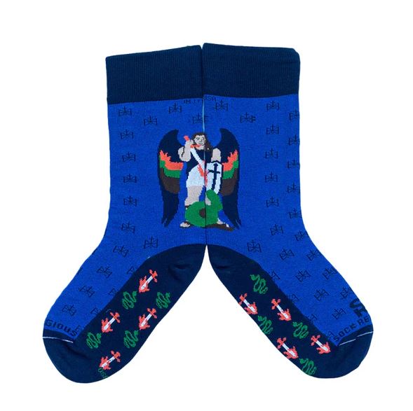 St Michael the Archangel Adult Socks