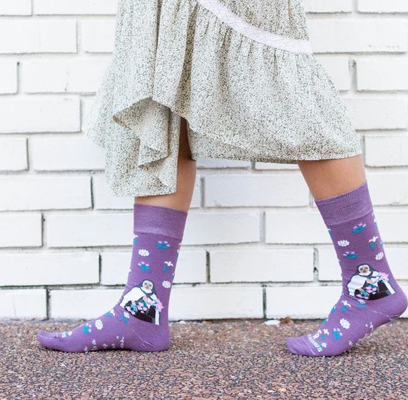 St Therese Wildflowers Adult Socks