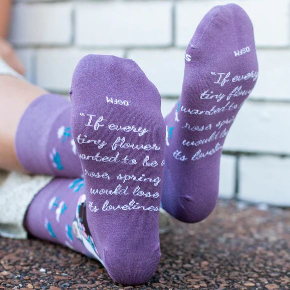St Therese Wildflowers Adult Socks