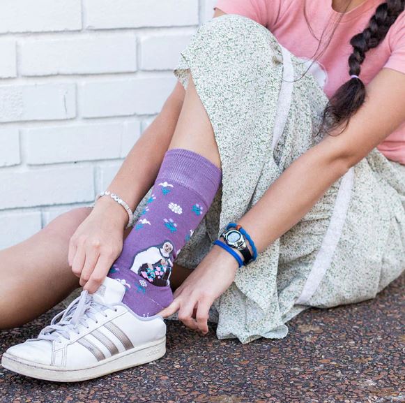 St Therese Wildflowers Adult Socks