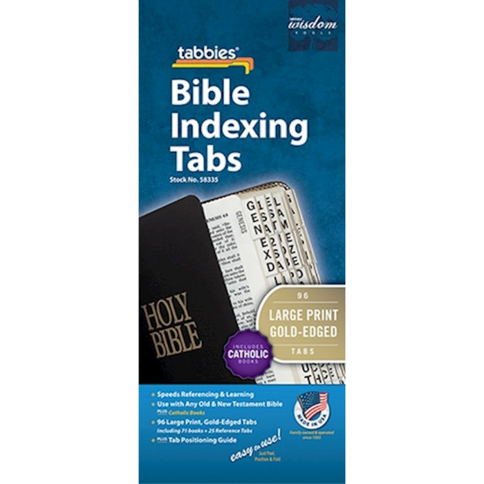 BIBLE TABS - LARGE PRINT - GOLD-EDGED