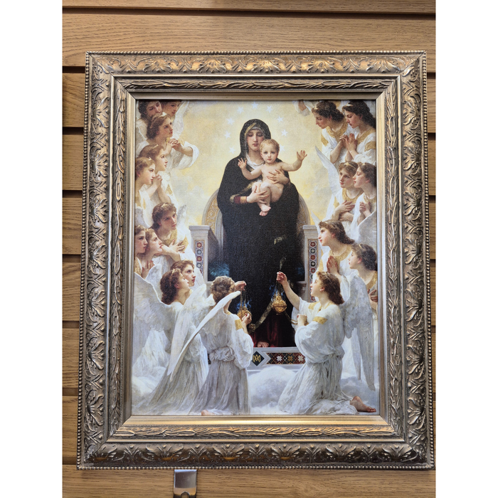 Our Lady of the Angels by William-Adolphe Bouguereau Framed Canvas