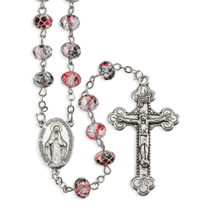 Rosary Black Speckled Bead