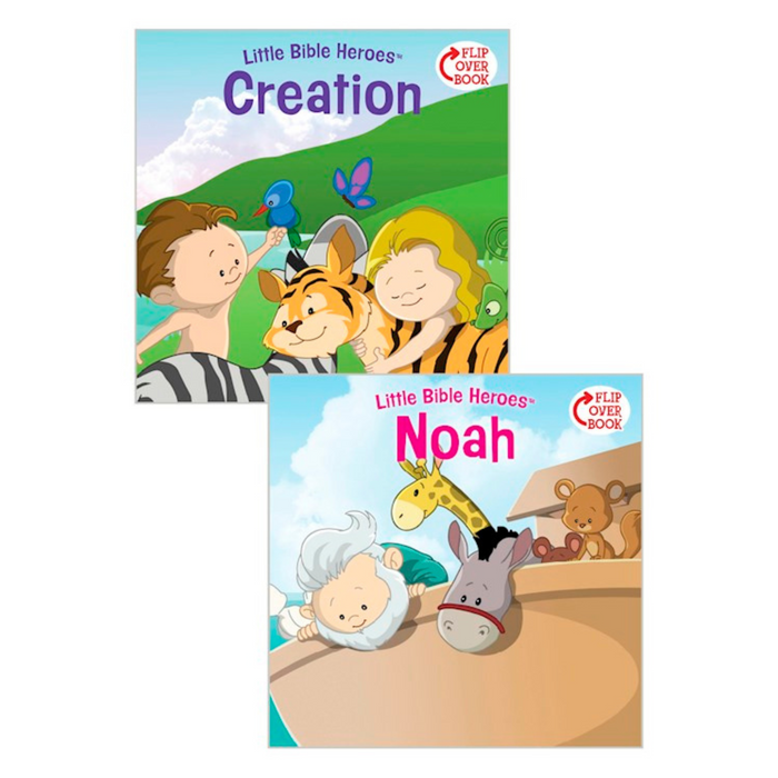 Creation/Noah Flip-Over Book (Little Bible Heroes)