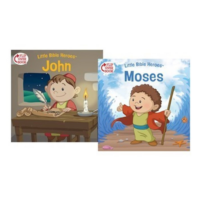 Moses/John Flip-Over Book (Little Bible Heroes)