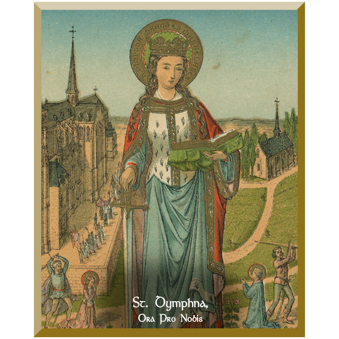 St. Dymphna Wall Plaque