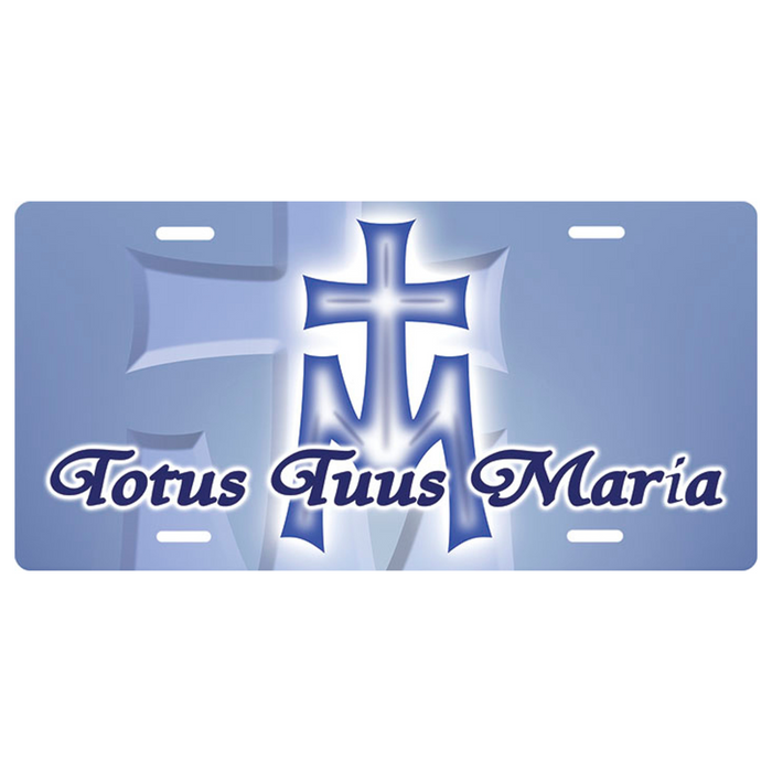 Totus Tuus Maria License Plate