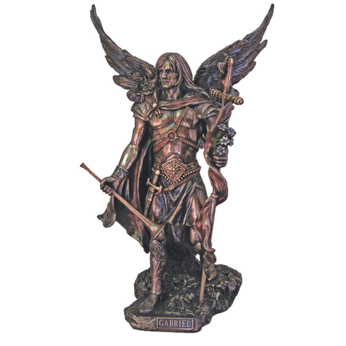 ST GABRIEL - 9" COLD CAST BRONZE