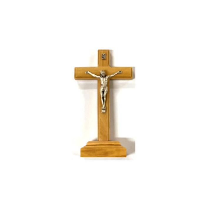 Standing Crucifix Olive Wood