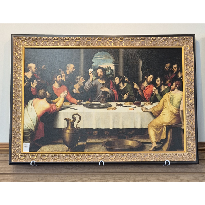 The Last Supper Juan De Juanes Framed Canvas