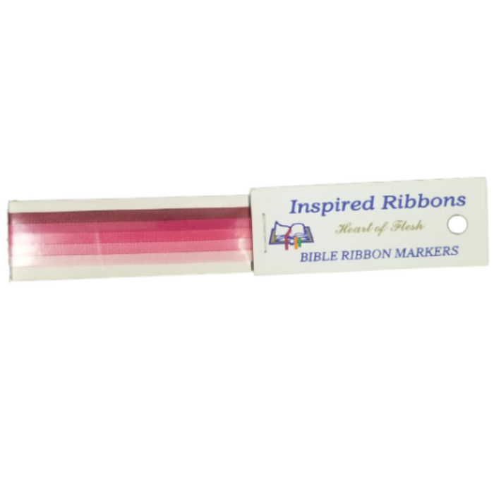 BIBLE RIBBONS - HEART OF FLESH - PINK