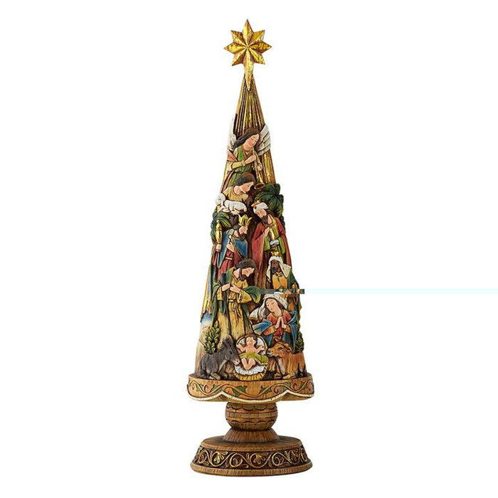 CHRISTMAS TREE FIGURE - NATIVITY - 20.75" HIGH