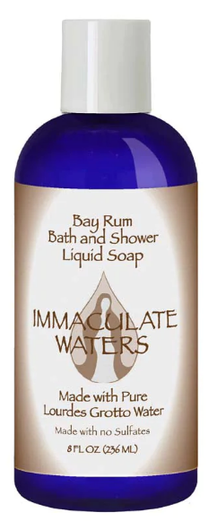 Lourdes Water in Liquid Soap Bay Rum Scent