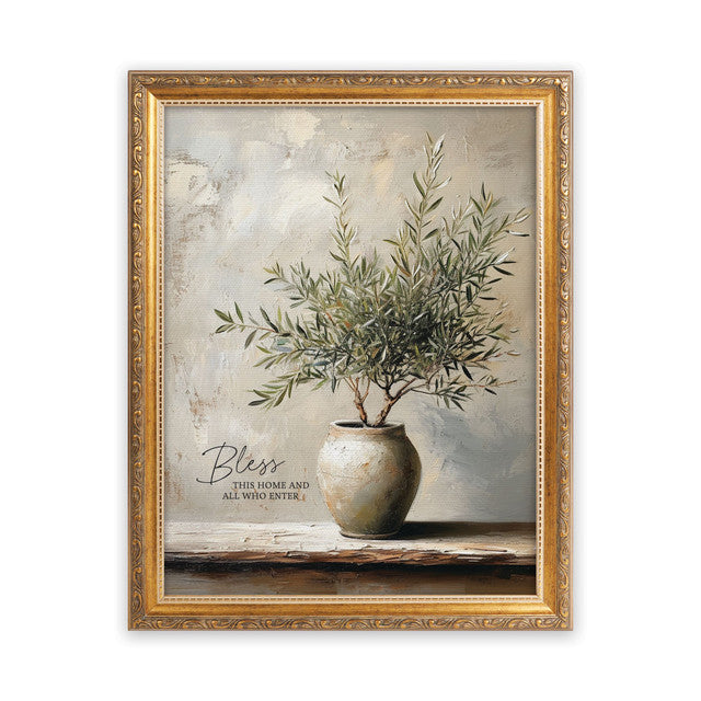 Bless This Home and All Who Enter Framed Art