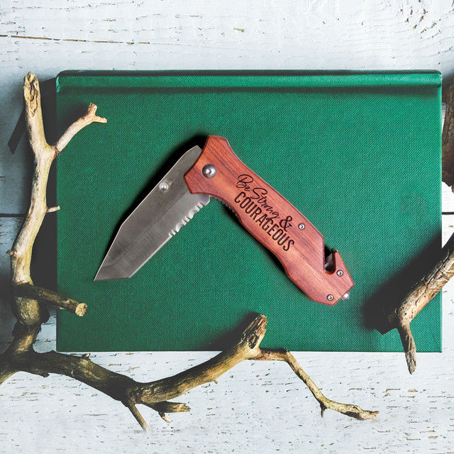 Pocket Knife Be Strong and Courageous
