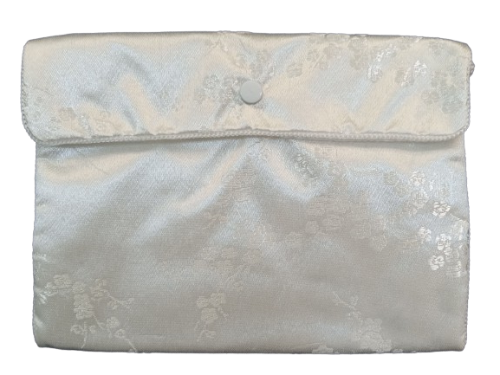 First Communion Purse White Satin