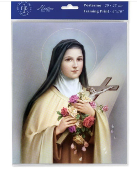 PRINT - ST THERESE THE LITTLE FLOWER - 8X10