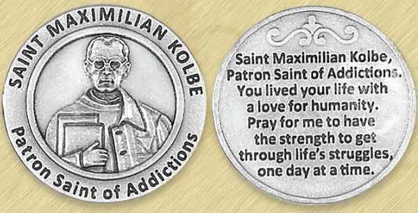HEALING SAINT TOKEN - ST MAXIMILIAN KOLBE