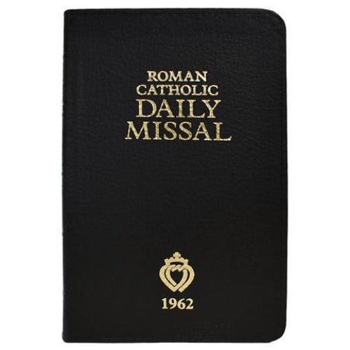 1962 Roman Catholic Daily Missal - Latin & English - Genuine Leather Cover