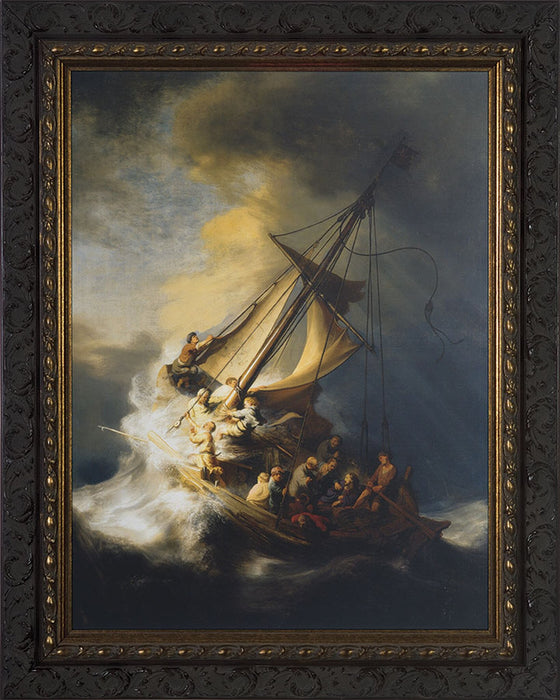 Storm on the Sea of Galilee by Rembrandt 8 X 10" Dark Frame