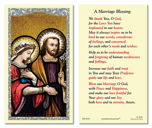 MARRIAGE BLESSING - WEDDING AT CANA