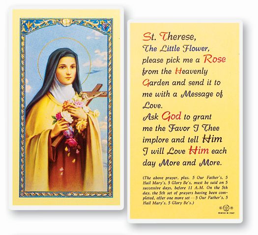 ST THERESE - PICK ME A ROSE