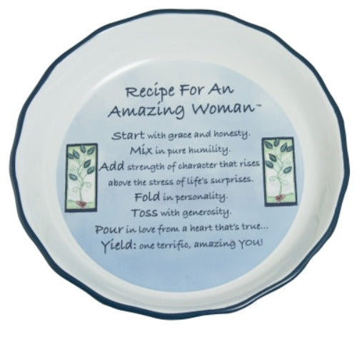PIE PLATE - BLUE - AMAZING WOMAN