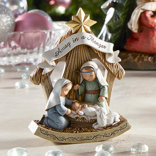 Child's Nativity Scene "Away in a Manger" Figure