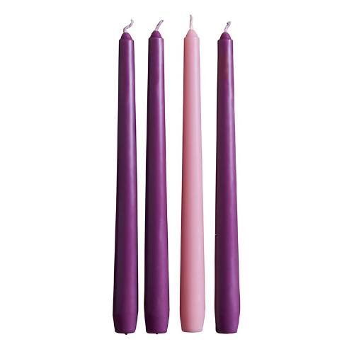 Advent Candles 10" High Set of 4