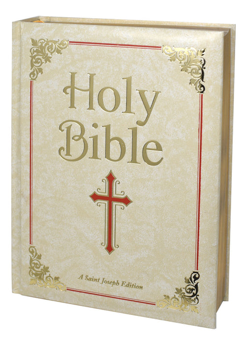 FAMILY BIBLE - NEW CATHOLIC - CREAM