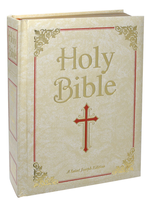 FAMILY BIBLE - NEW CATHOLIC - CREAM
