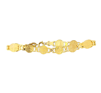 BRACELET - ST BENEDICT MEDAL LINKS - SMALL