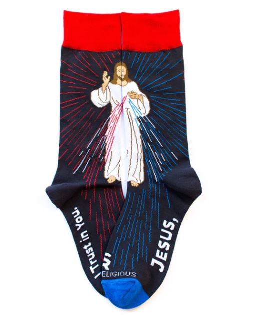 Divine Mercy Adult Socks