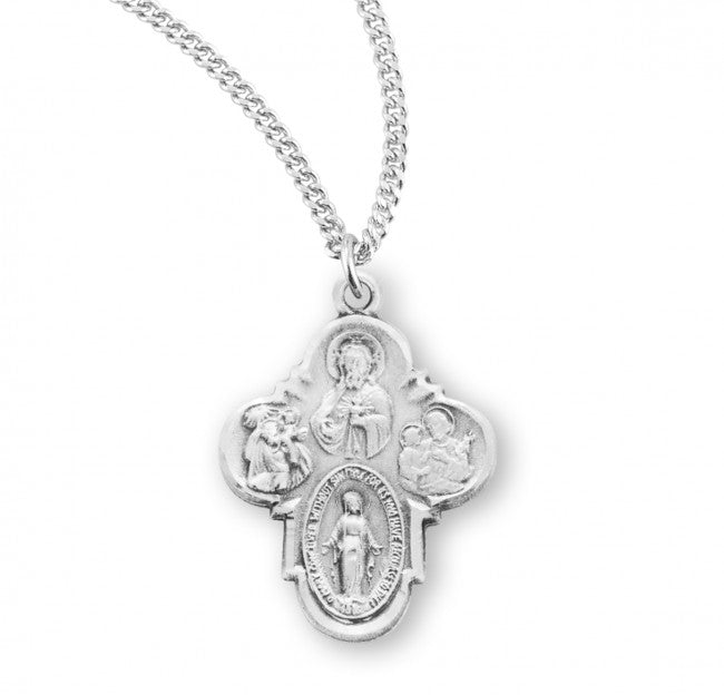 4 WAY - TRADITIONAL ROUNDED - SS - 18" CHAIN