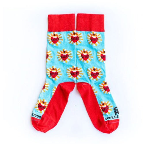 Sacred Heart Adult Socks