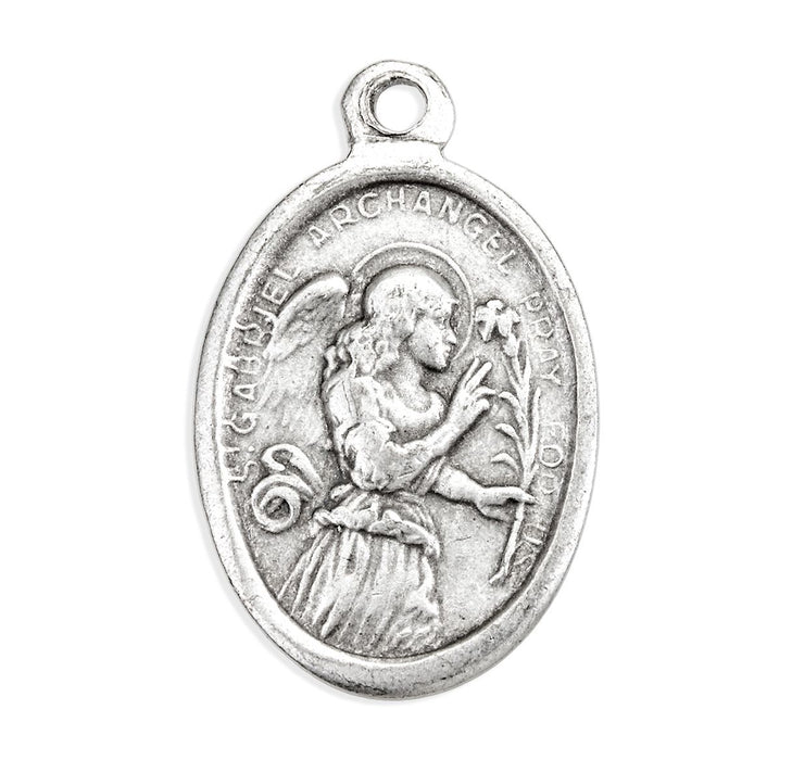 ST GABRIEL - 1" OXIDIZED MEDAL