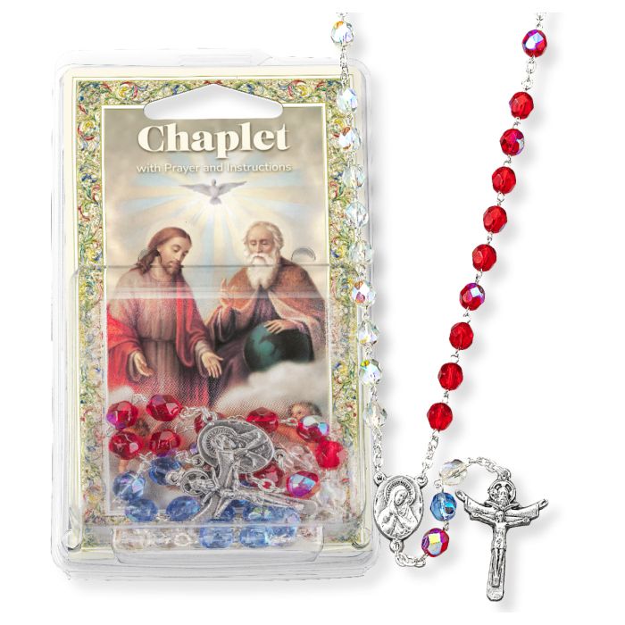 Trinity Multicolored Chaplet with Holy Card