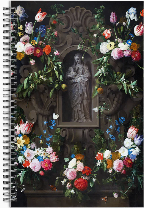 Writing Journal Garland of Marian Flowers