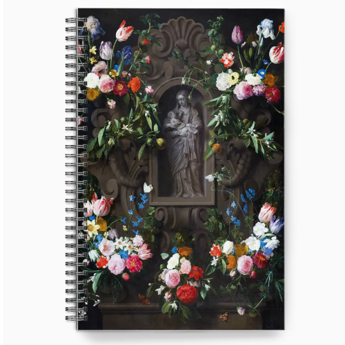 Writing Journal Garland of Marian Flowers