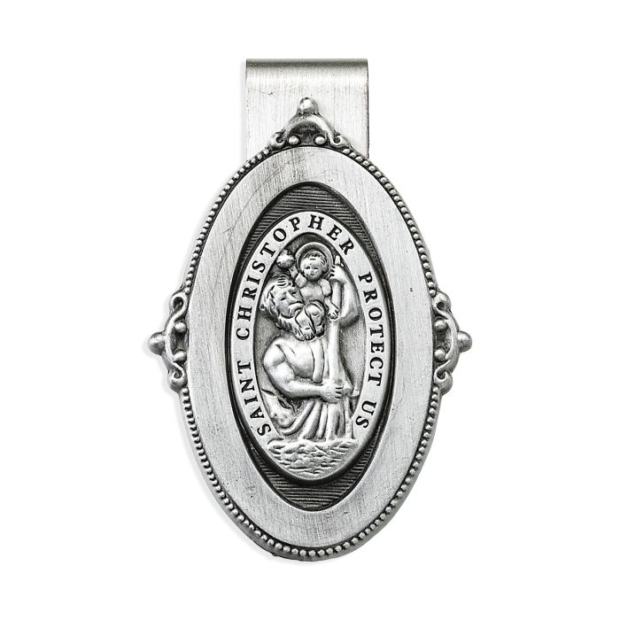Visor Clip Saint Christopher Oval