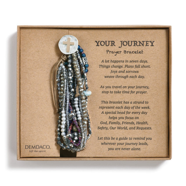 Prayer Bracelet Your Journey Gray