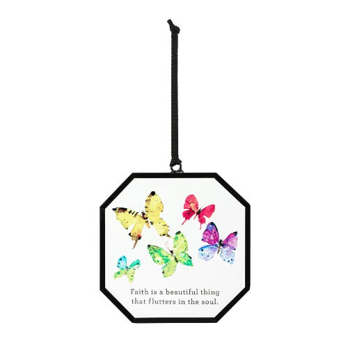 Suncatcher Faith is Beautiful with Butterflies